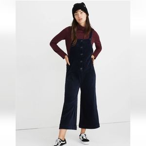 Madewell Texture & Thread Velour Corduroy Overalls - Medium